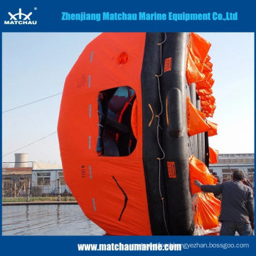 Marine Equipment Life Raft Throw Overboard Inflatable Life Raft for Yacht